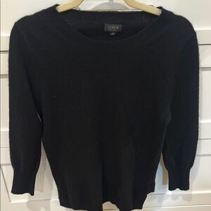 J. Crew Women's Black cashmere Sweater